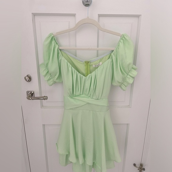 Beginning Boutique Dresses & Skirts - Beginning Boutique Green Mini dress (Built in shorts)